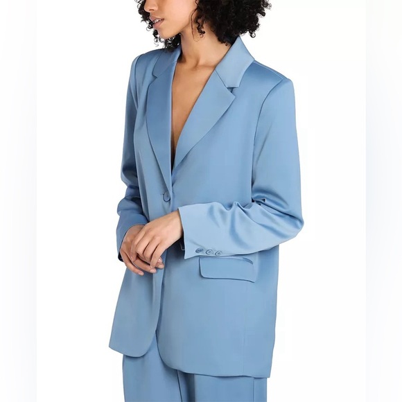 NWT! BAR III x Nicole Williams English Oversized Boyfriend Style Blazer Jacket - Picture 4 of 8